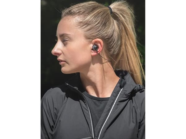 Koss The Plug - Ørepropper med mikrofon - i øret - Bluetooth - trådløs - svart
