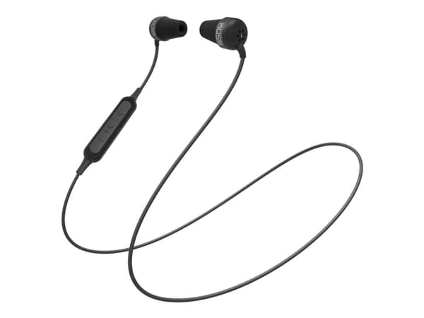Koss The Plug - Ørepropper med mikrofon - i øret - Bluetooth - trådløs - svart