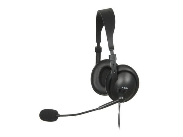 iBOX HPI W1MV - Headset - fullstorlek - kabelansluten - svart