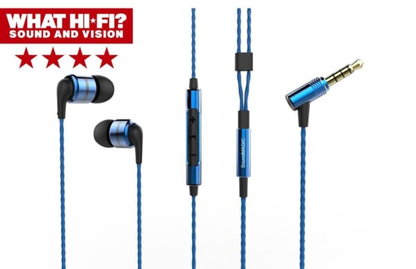 SoundMAGIC E80C In-Ear hörlur med mick Blue