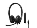 Pikkukuva 1 / 5: EPOS | SENNHEISER ADAPT 160T ANC USB, Langallinen, Toimisto/puhelukeskus, 20 - 20000 Hz, Kuulokkeet, Musta