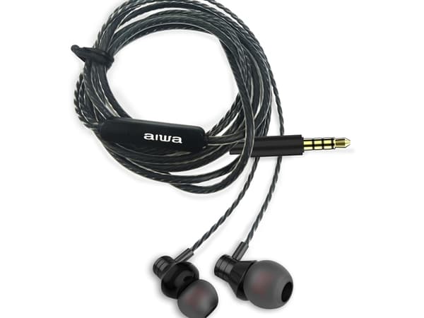 Aiwa ESTM-50BK, Koblet med ledninger (ikke trådløs), Musikk, 20 - 20000 Hz, 13 g, Hodesett