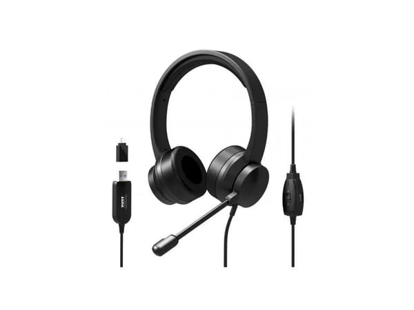 PORT Connect - Headset - på örat - kabelansluten - USB-A