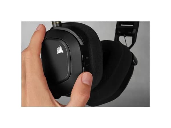 CORSAIR Gaming HS80 RGB - Headset - fullstorlek - 2,4 GHz - trådlös - USB
