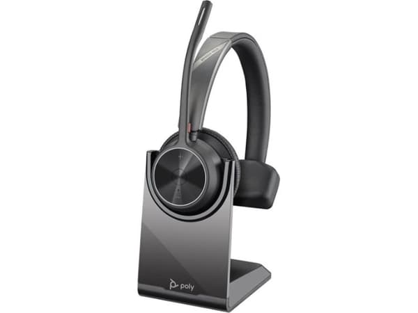 POLY Voyager 4320 UC, Trådlös, Kontor/callcenter, 162 g, Headset, Svart