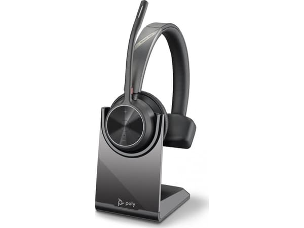 POLY Voyager 4320 UC, Trådlös, Kontor/callcenter, 162 g, Headset, Svart