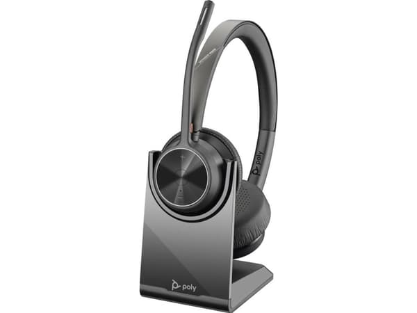 POLY Voyager 4320 UC, Trådlös, Kontor/callcenter, 162 g, Headset, Svart
