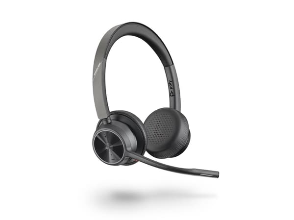 POLY Voyager 4320 UC, Trådlös, Kontor/callcenter, 162 g, Headset, Svart