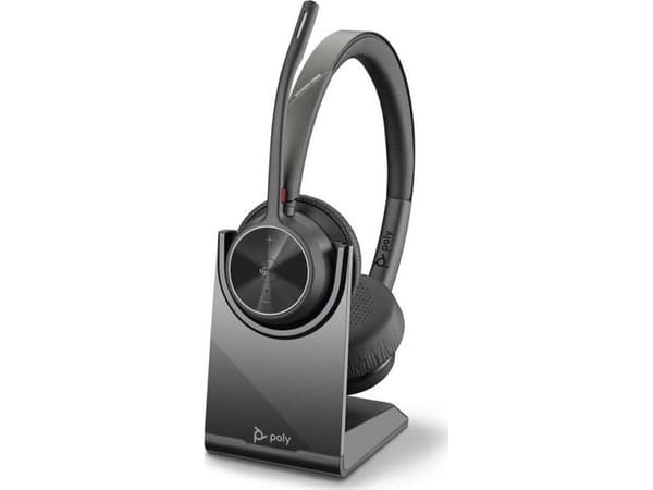 POLY Voyager 4320 UC, Trådlös, Kontor/callcenter, 162 g, Headset, Svart