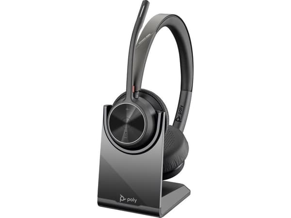 POLY Voyager 4320 UC, Trådløs, Kontor/kundesenter, 162 g, Hodesett, Sort