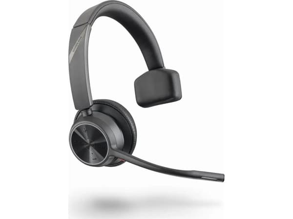 POLY Voyager 4310 UC, Trådlös, Kontor/callcenter, 122 g, Headset, Svart