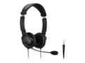 Miniatyrbilde 1 av 5: Kensington Hi-Fi Headphones with Mic - Hodetelefoner med mikrofon - on-ear - kablet - 3,5 mm jakk