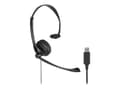 Miniatyrbilde 3 av 5: Kensington - Hodesett - on-ear - kablet - USB-A - svart