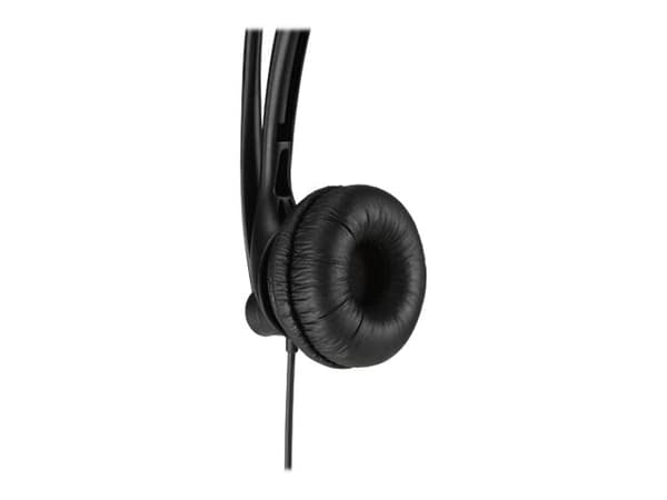Kensington - Hodesett - on-ear - kablet - USB-A - svart