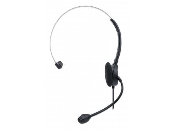 Manhattan 179867, Kabel, Kontor/callcenter, 20 - 20000 hz, 180 g, Headset, Svart