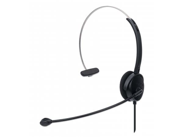 Manhattan 179867, Kabel, Kontor/callcenter, 20 - 20000 hz, 180 g, Headset, Svart