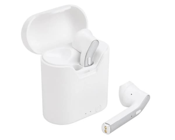 ART AP-TW-B2 - True wireless-hodetelefoner med mikrofon - i øret - Bluetooth - hvit, sølv