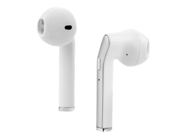 ART AP-TW-B2 - True wireless-hodetelefoner med mikrofon - i øret - Bluetooth - hvit, sølv