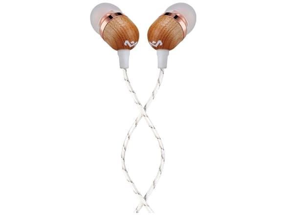 The House of Marley Smile Jamaica - Kuulokkeet mikrofonilla - in-ear - langallinen - 3.5 mm liitin - melua eristävä - kerma - kermanvärinen