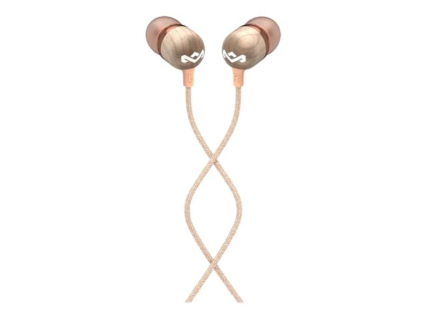 The House of Marley Smile Jamaica - Kuulokkeet mikrofonilla - in-ear - langallinen - 3.5 mm liitin - melua eristävä - kerma - kermanvärinen