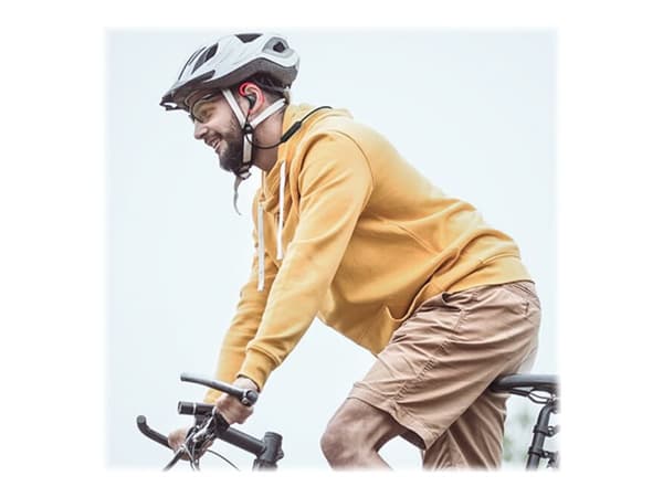 SAVIO WE-03 - Ørepropper med mikrofon - ørepropp - over-øret-montering - Bluetooth - trådløs - svart