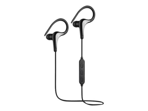 SAVIO WE-03 - Ørepropper med mikrofon - ørepropp - over-øret-montering - Bluetooth - trådløs - svart