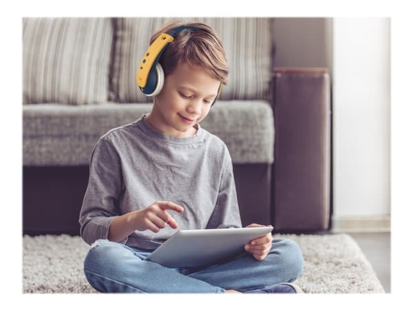 JVC TINYPHONES HA-KD10W - Kuulokkeet mikrofonilla. - korvassa - Bluetooth - langaton - keltainen