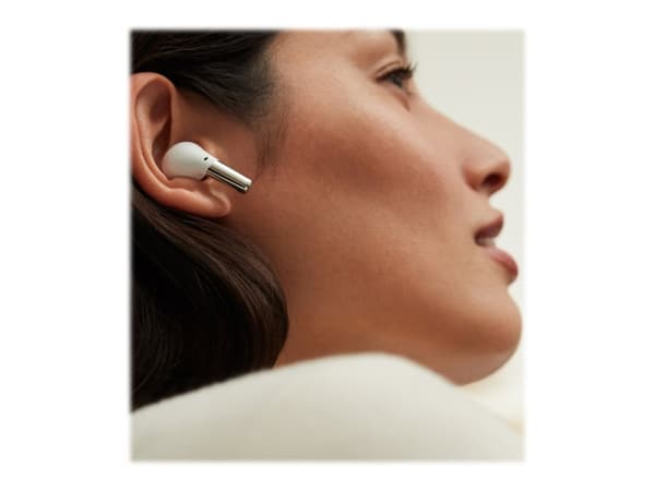 OnePlus Buds Pro - True wireless-hörlurar med mikrofon - inuti örat - Bluetooth - aktiv brusradering - klarvit