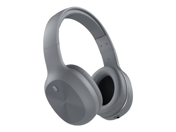 Edifier W600BT - Hodetelefoner med mikrofon - full størrelse - Bluetooth - trådløs, kablet - 3,5 mm jakk - grå