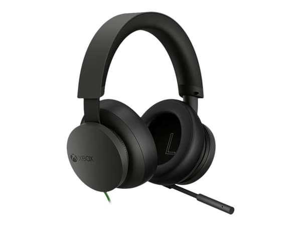 Microsoft Xbox Stereo Headset - Headset - fullstorlek - kabelansluten - 3,5 mm kontakt - svart