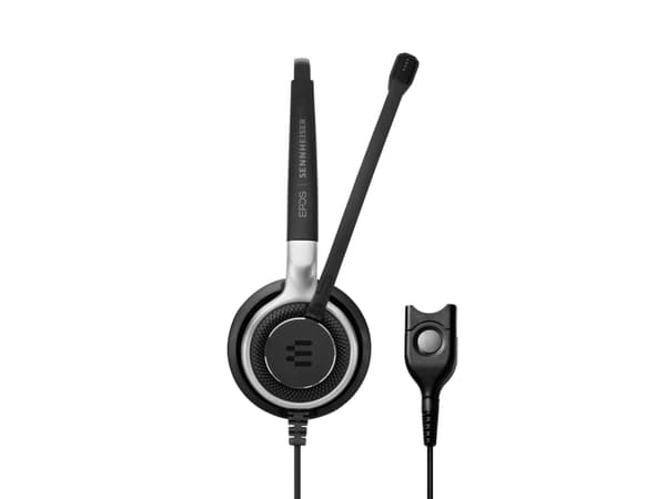 EPOS IMPACT SC 638 Century headset on-ear wired Easy Disconnect black with silver