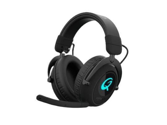 QPAD QH900, Trådløs, Spilling, 350 g, Hodesett, Sort