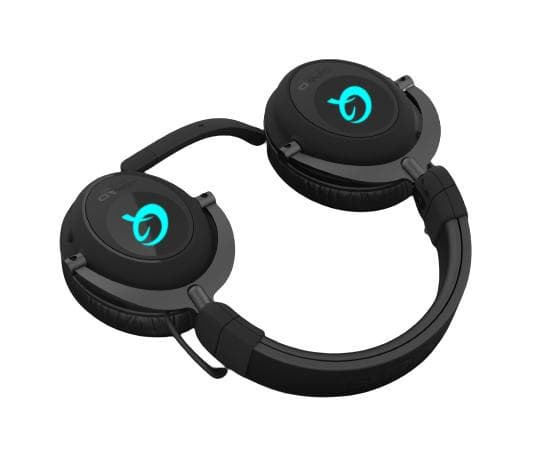 QPAD QH900, Trådløs, Spilling, 350 g, Hodesett, Sort