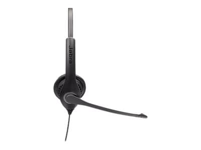 Jabra BIZ 1100 USB Duo - Hodesett - on-ear - kablet - USB - svart - akademisk - Certified for Microsoft Teams, Zoom Certified