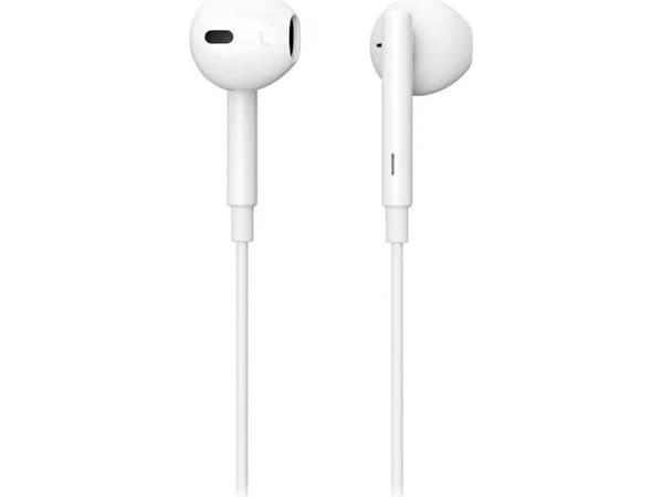 eSTUFF - Hörlurar med mikrofon - öronknopp - kabelansluten - USB-C - för Huawei Mate 40; Samsung Galaxy A12, A42 5G, A52, A52 5G, A72, S20, S21, S21