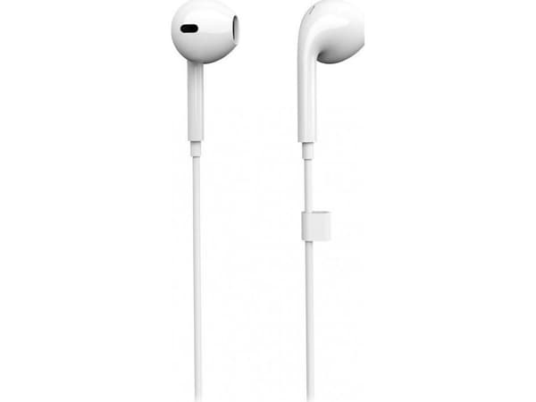 eSTUFF - Hörlurar med mikrofon - öronknopp - kabelansluten - USB-C - för Huawei Mate 40; Samsung Galaxy A12, A42 5G, A52, A52 5G, A72, S20, S21, S21