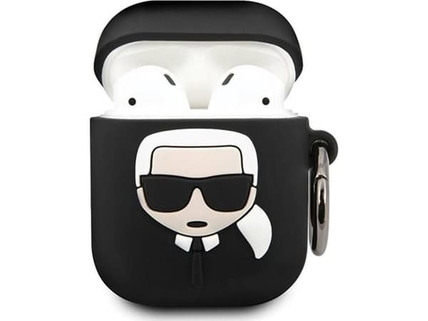 Karl Lagerfeld KLACCSILKHBK, Ask, Silikon, Svart, Vit