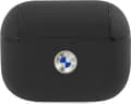 Pikkukuva 1 / 3: Kotelo BMW BMAPSSLBK AirPods Pro Cover Musta/Musta Geniuly Nahka Hopea Logo