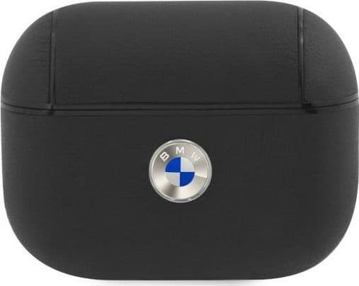 Veske BMW BMAPSSLBK AirPods Pro deksel svart/svart Geniuly Leather Silver Logo