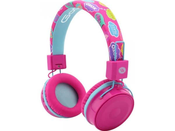 GoGEN HBTM32P hodetelefoner med mikrofon for barn, rosa