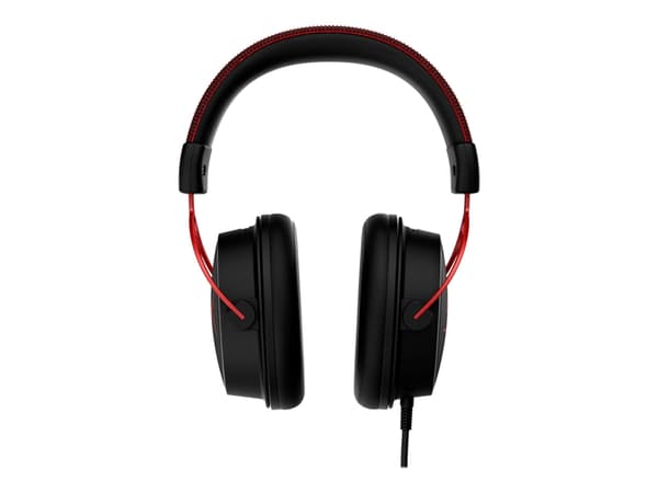 HyperX Cloud Alpha - Gaming - hodesett - full størrelse - kablet - 3,5 mm jakk - svart, rød