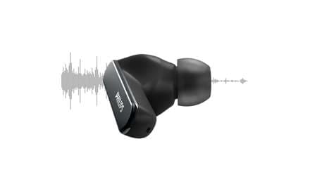 Philips TAT5506BK - True wireless-hörlurar med mikrofon - inuti örat - Bluetooth - aktiv brusradering - svart