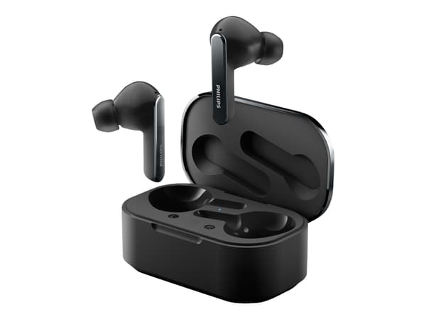 Philips TAT5506BK - True wireless-hörlurar med mikrofon - inuti örat - Bluetooth - aktiv brusradering - svart
