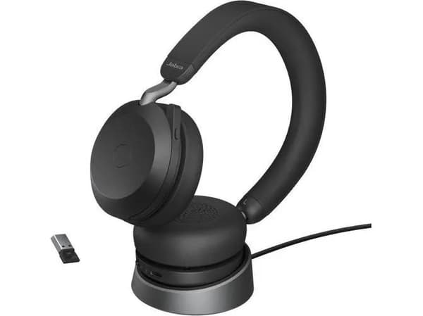 Jabra Evolve2 75, Langaton, Toimisto/puhelukeskus, 20 - 20000 Hz, 197 g, Kuulokkeet, Musta
