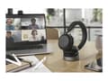 Miniatyrbilde 3 av 5: Jabra Evolve2 75 - Hodesett - on-ear - Bluetooth - trådløs, kablet - aktiv støydemping - USB-A - lydisolerende - svart - Optimert for UC