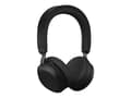 Miniatyrbilde 5 av 5: Jabra Evolve2 75 - Hodesett - on-ear - Bluetooth - trådløs, kablet - aktiv støydemping - USB-A - lydisolerende - svart - Optimert for UC