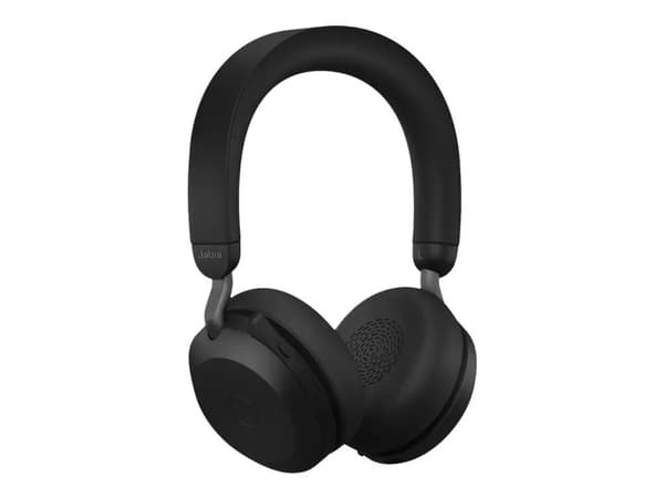 Jabra Evolve2 75 - Hodesett - on-ear - Bluetooth - trådløs, kablet - aktiv støydemping - USB-A - lydisolerende - svart - Optimert for UC