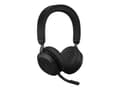 Miniatyrbilde 1 av 5: Jabra Evolve2 75 - Hodesett - on-ear - Bluetooth - trådløs, kablet - aktiv støydemping - USB-A - lydisolerende - svart - Optimert for UC