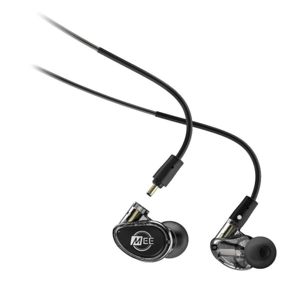 MEE audio MX2 PRO In-Ear hörlurar  avtagbara kablar Black/Smoke