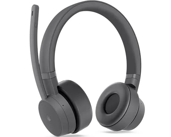 Lenovo Go Wireless ANC -kuulokekaapeli ja langaton toimisto-/puhelukeskus USB Type-C Bluetooth Graphite